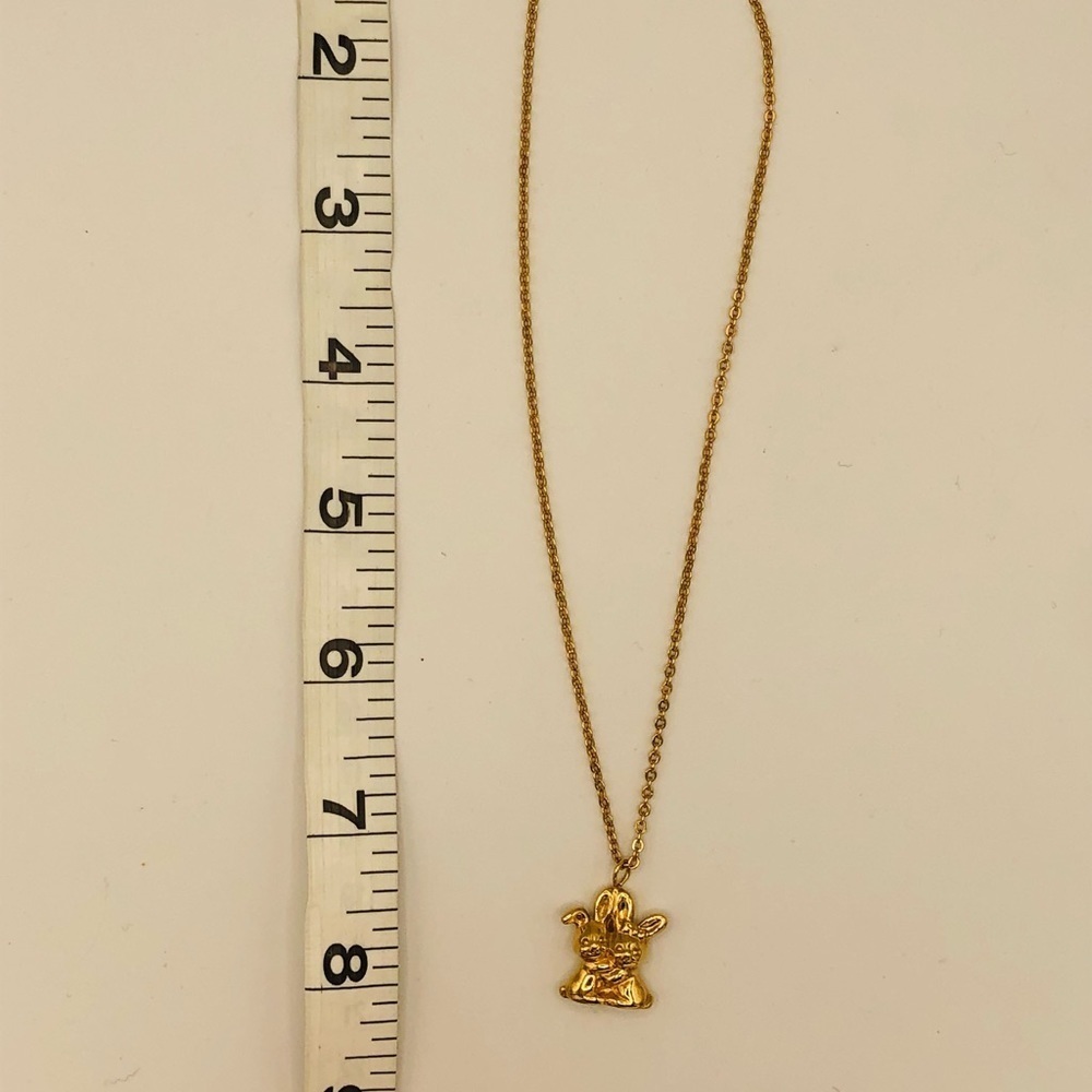 Adorable Love Bunnies Necklace - Picture 3 of 4